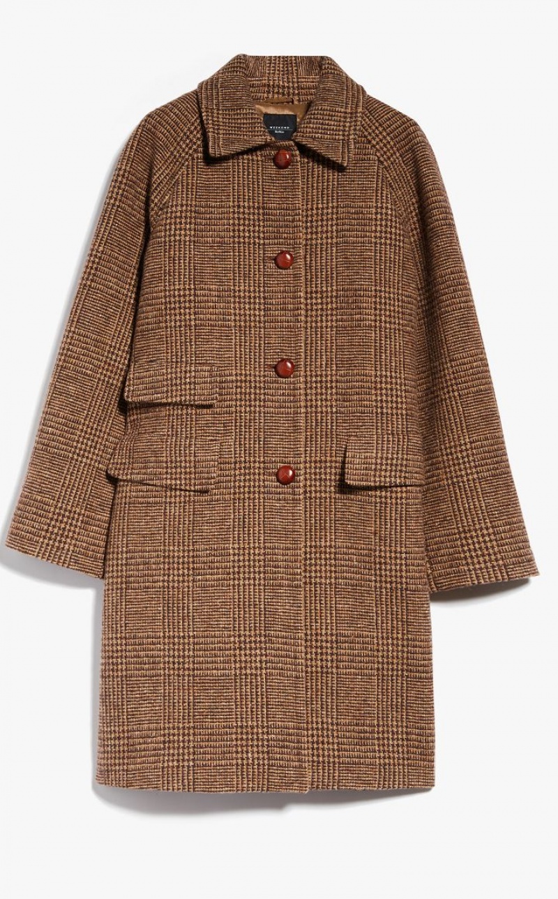 Casacos Max Mara Wool Tweed Marrom | MMR593866