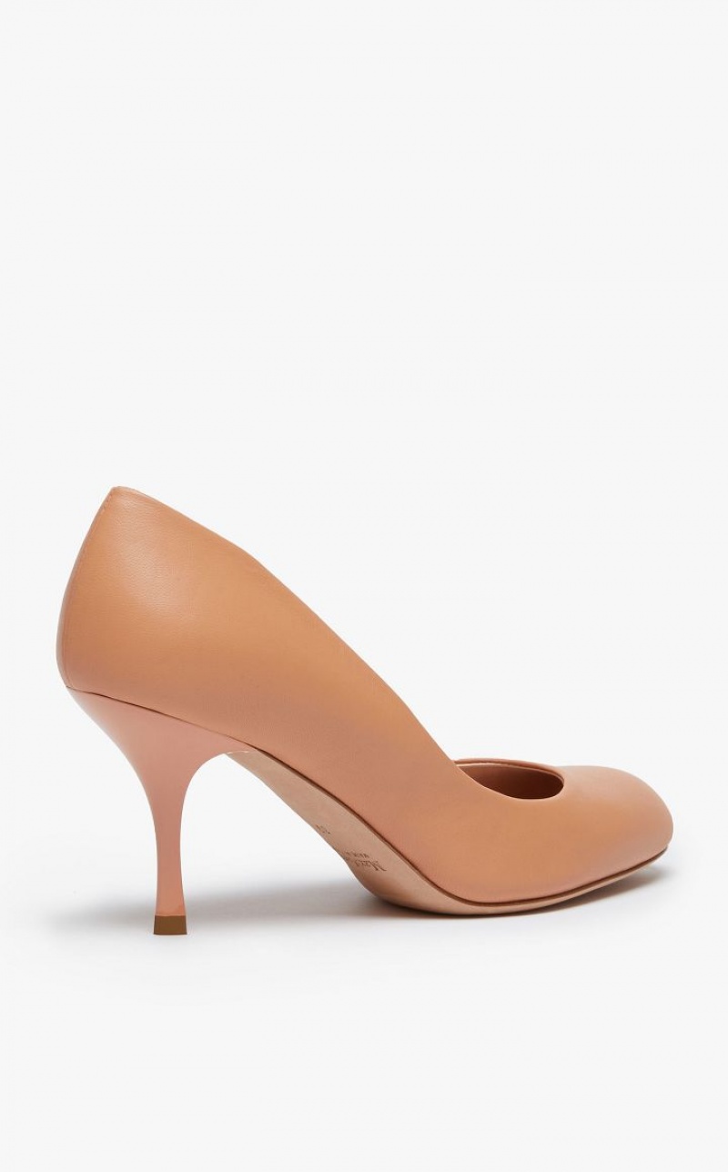 Décolleté Max Mara Nappa Leather Court Creme | MMR594199