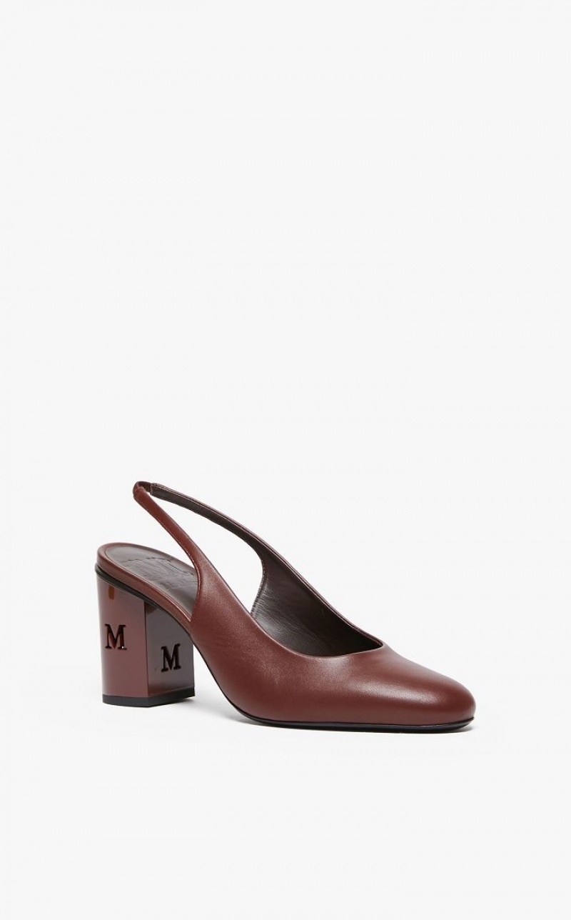 Décolleté Max Mara Nappa Leather Slingbacks Fucsia | MMR594197