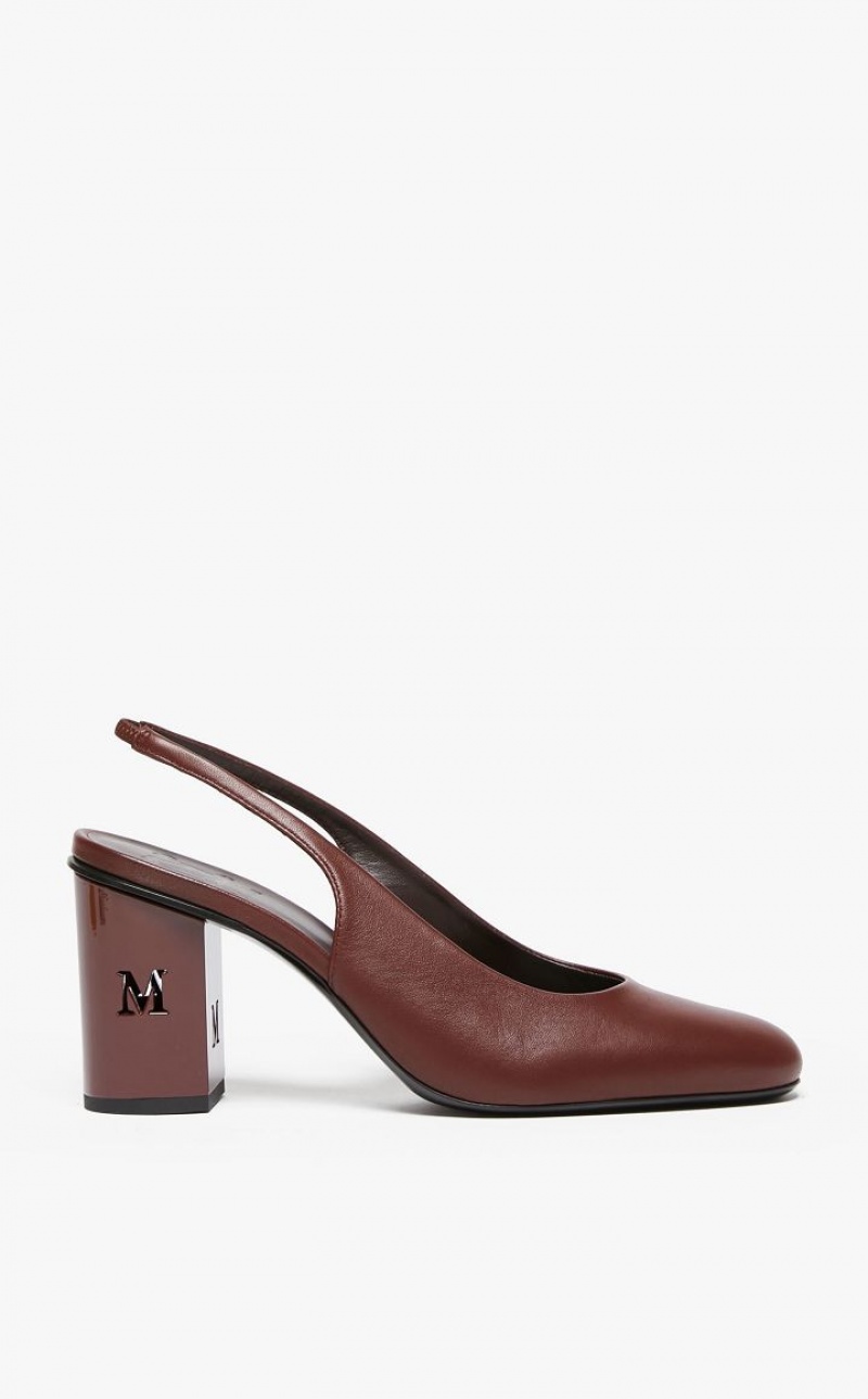 Décolleté Max Mara Nappa Leather Slingbacks Fucsia | MMR594197