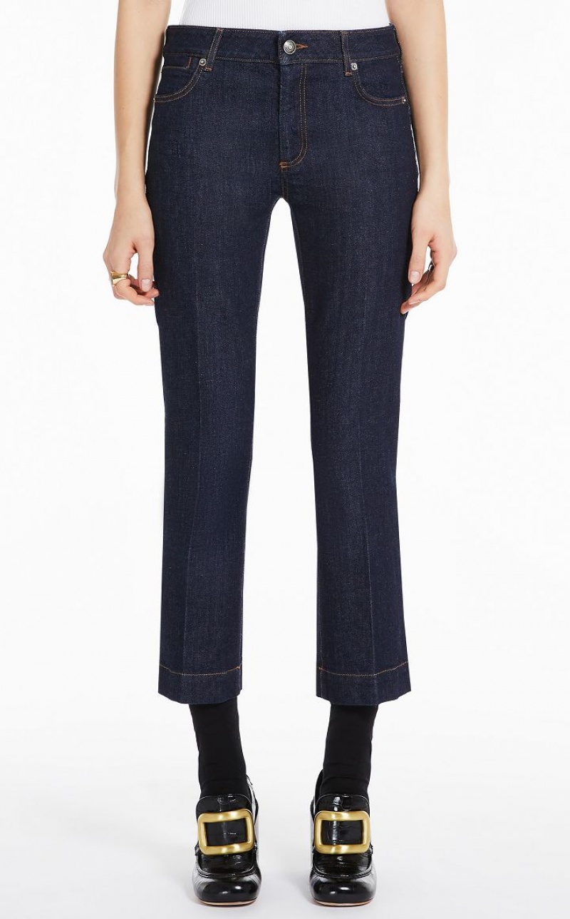 Jeans Max Mara Flared Perfect-fit Azul Marinho | MMR593776