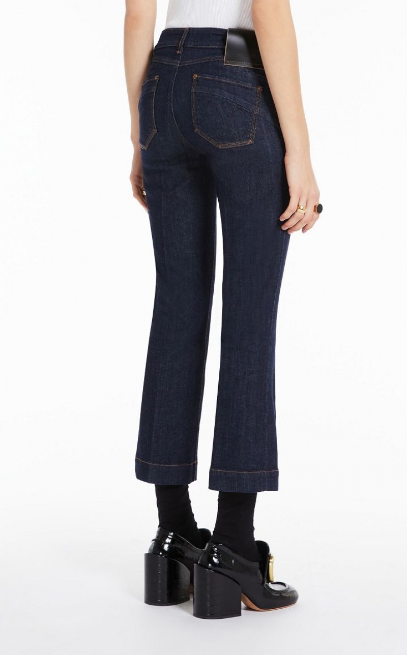 Jeans Max Mara Flared Perfect-fit Azul Marinho | MMR593776