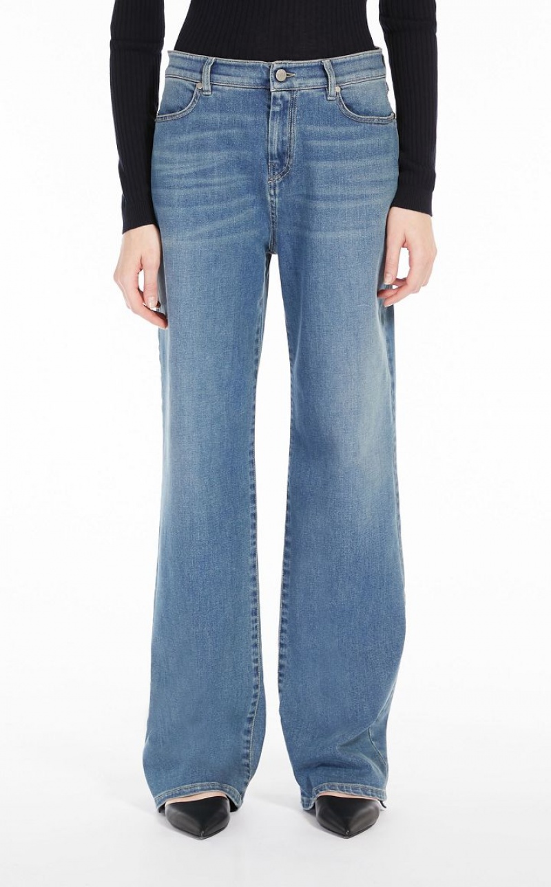 Jeans Max Mara Straight-fit Denim Azul Marinho | MMR593801