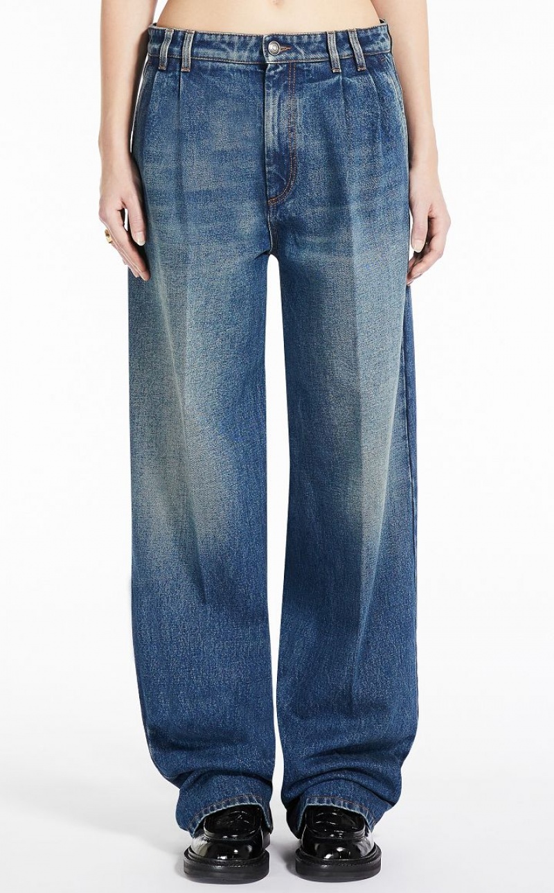 Jeans Max Mara Wide-fit Azuis | MMR593809