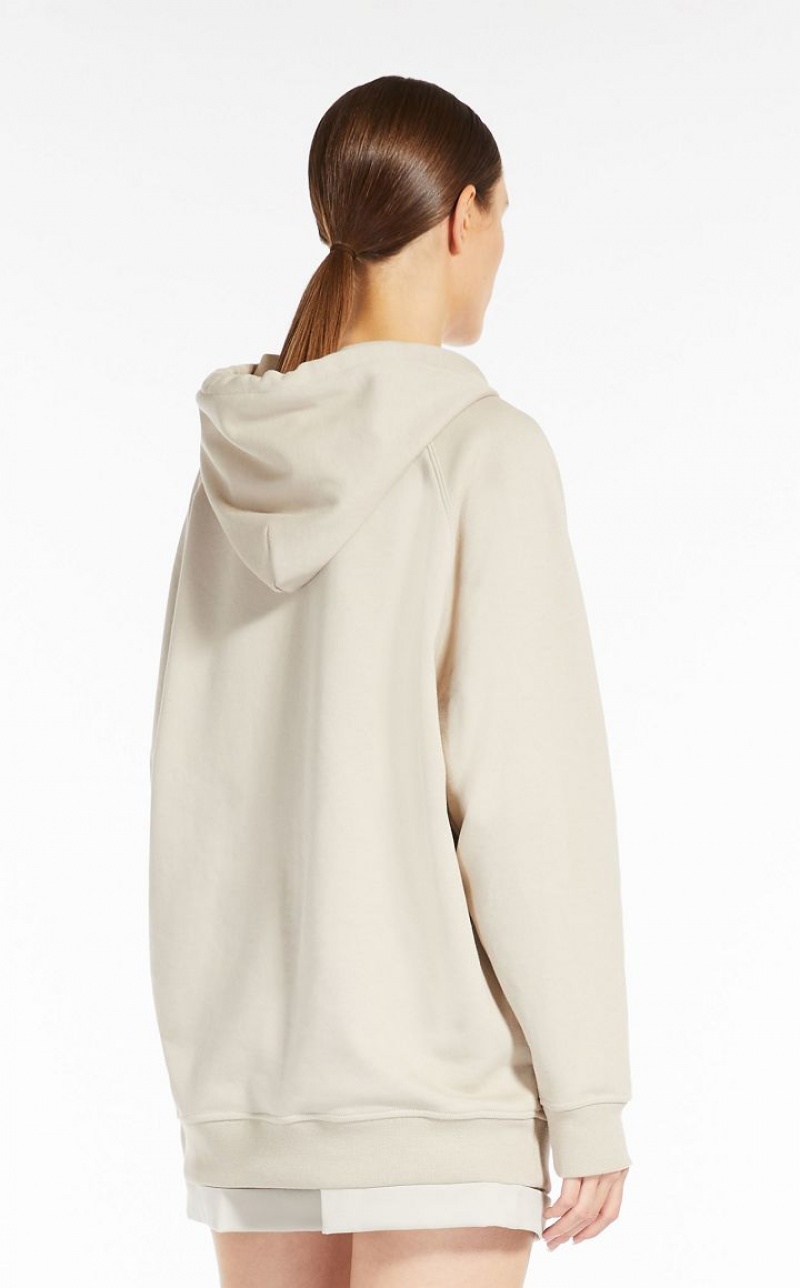 Knitwear Max Mara Cotton Sweatshirt With Wegman Print Marrom | MMR593464