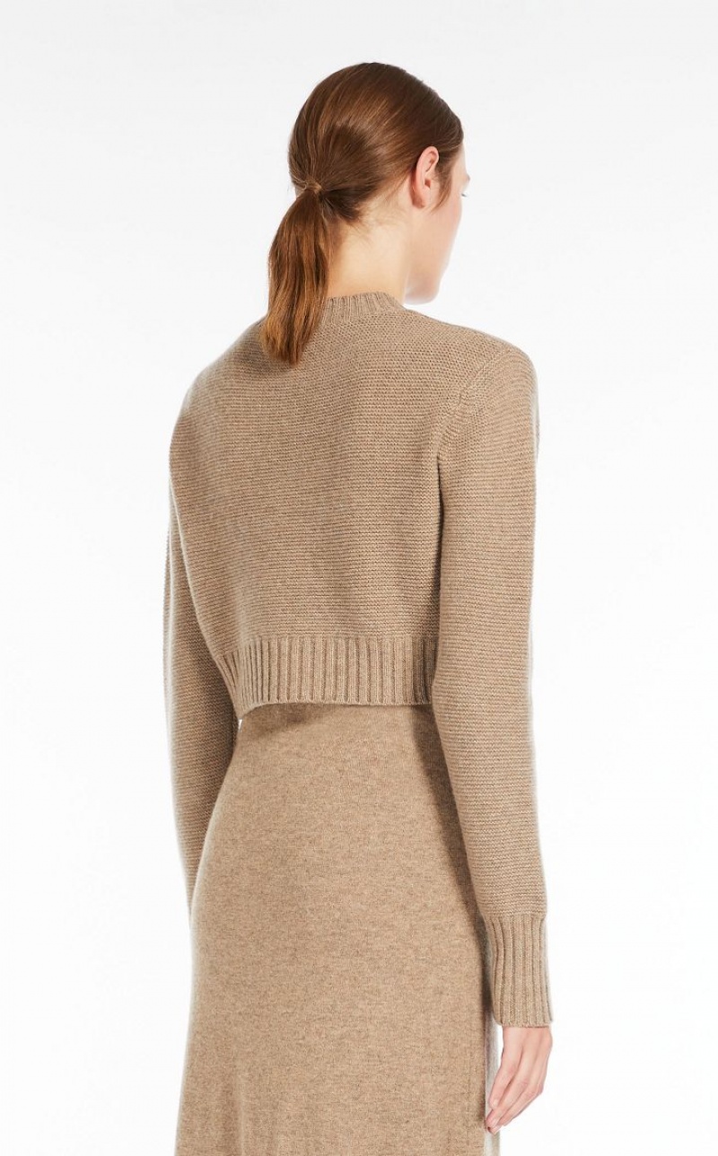 Knitwear Max Mara Cropped, Cashmere Marrom | MMR593473