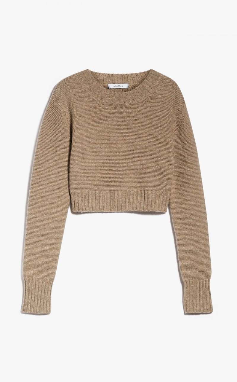 Knitwear Max Mara Cropped, Cashmere Marrom | MMR593473