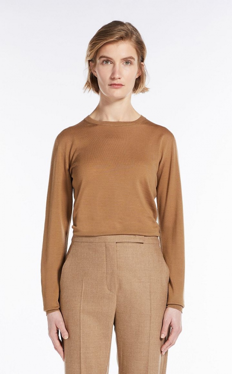 Knitwear Max Mara Lightweight Wool Marrom | MMR593437