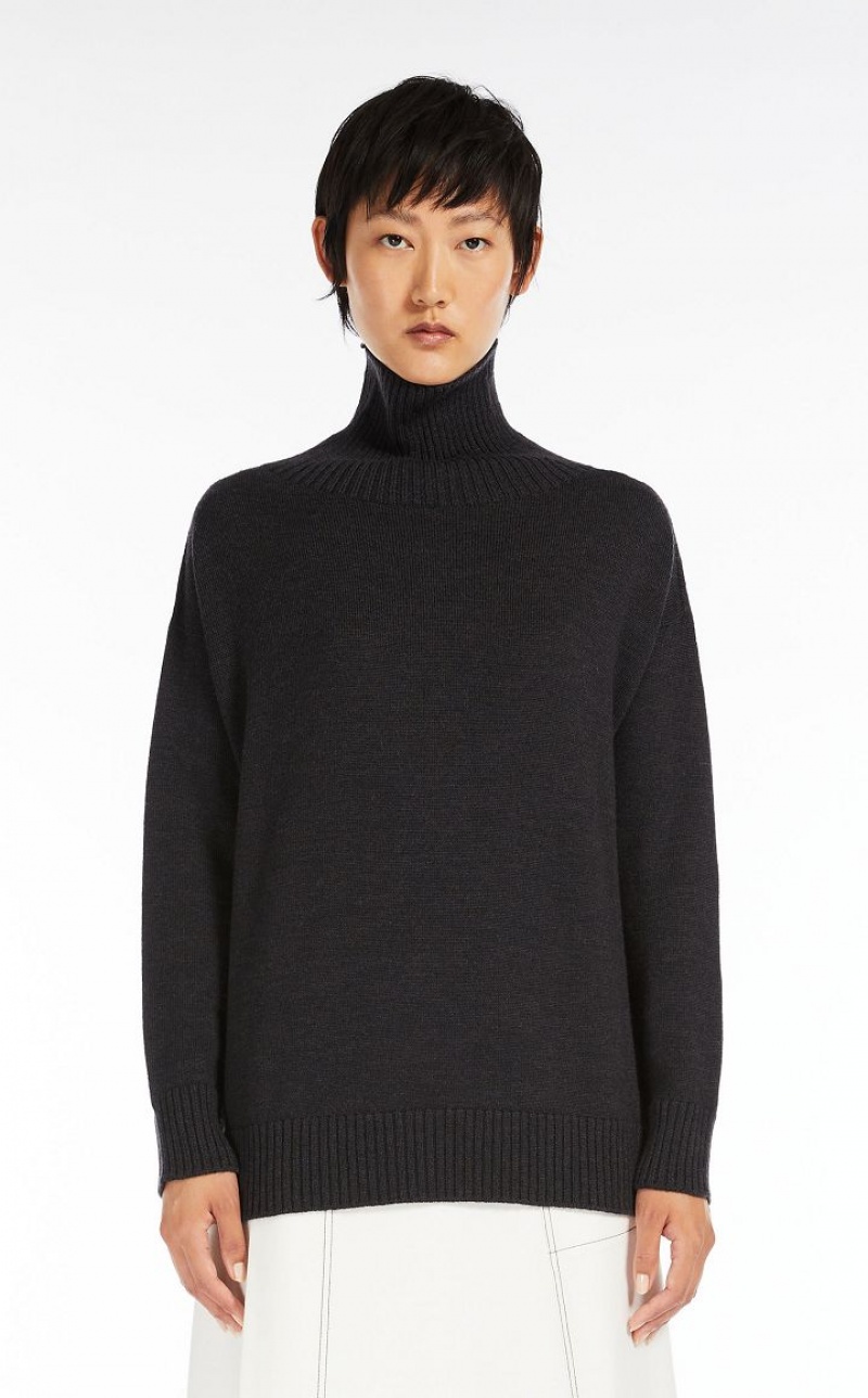 Knitwear Max Mara Soft Wool Cinzentas Escuro | MMR593439