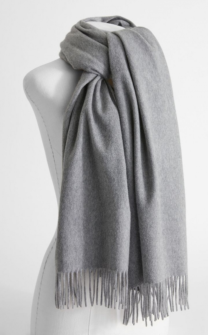 Lenços Max Mara Cashmere Stole With Embroidery Luz Cinzentas | MMR594278