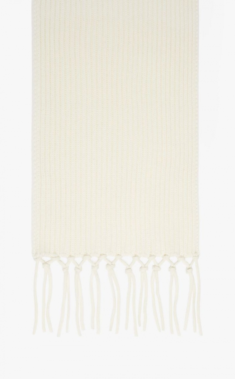 Lenços Max Mara In Wool Yarn Branco | MMR594256