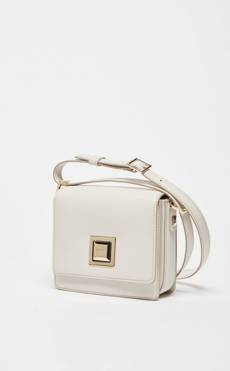 MM Bag Max Mara Small Leather Branco | MMR594122