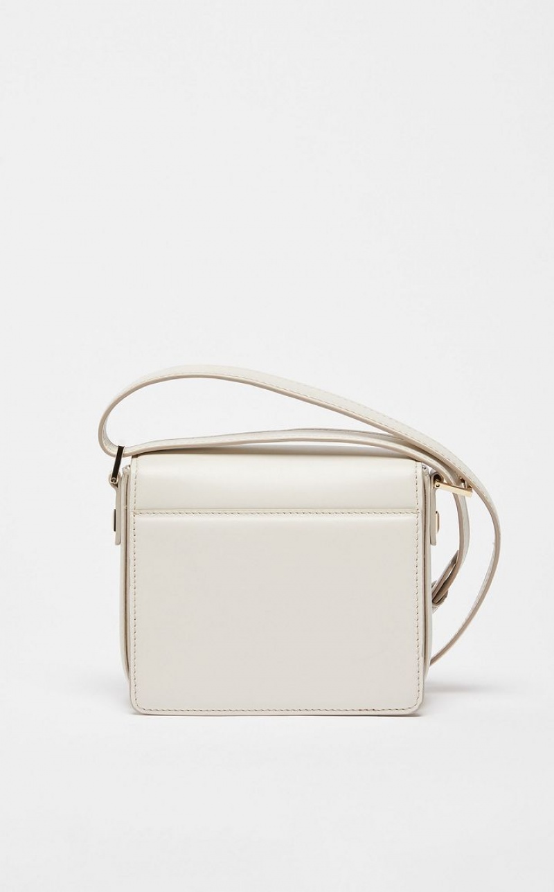 MM Bag Max Mara Small Leather Branco | MMR594122