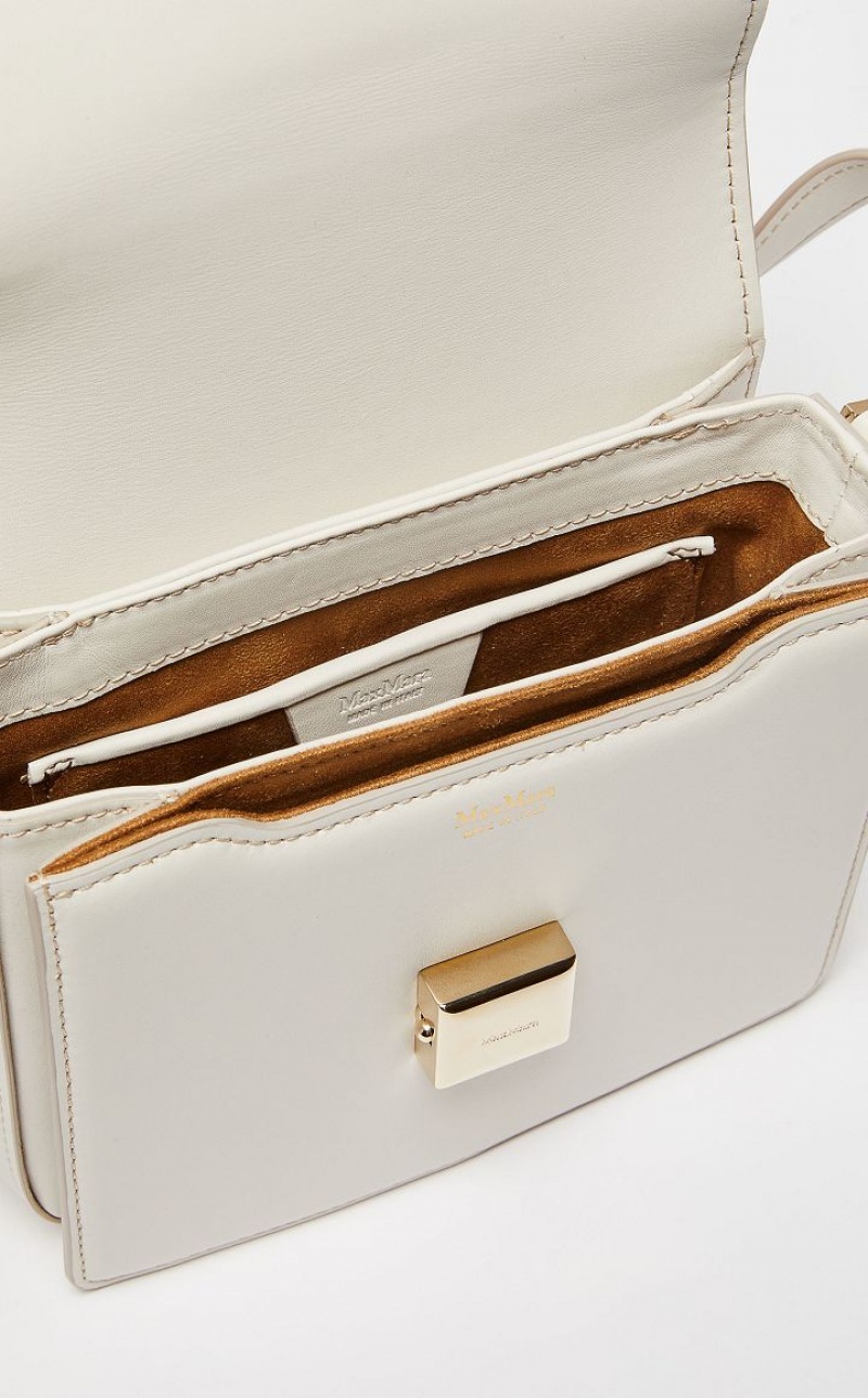 MM Bag Max Mara Small Leather Branco | MMR594122