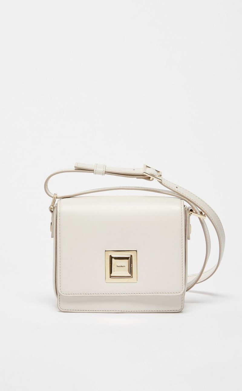 MM Bag Max Mara Small Leather Branco | MMR594122