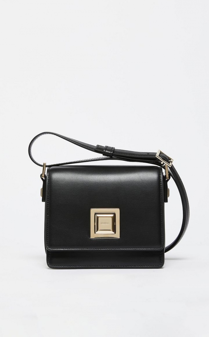 MM Bag Max Mara Small Leather Pretas | MMR594117