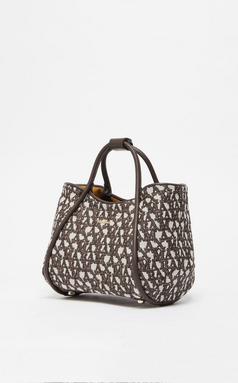 Marine Bag Max Mara In jacquard  Marrom | MMR594129