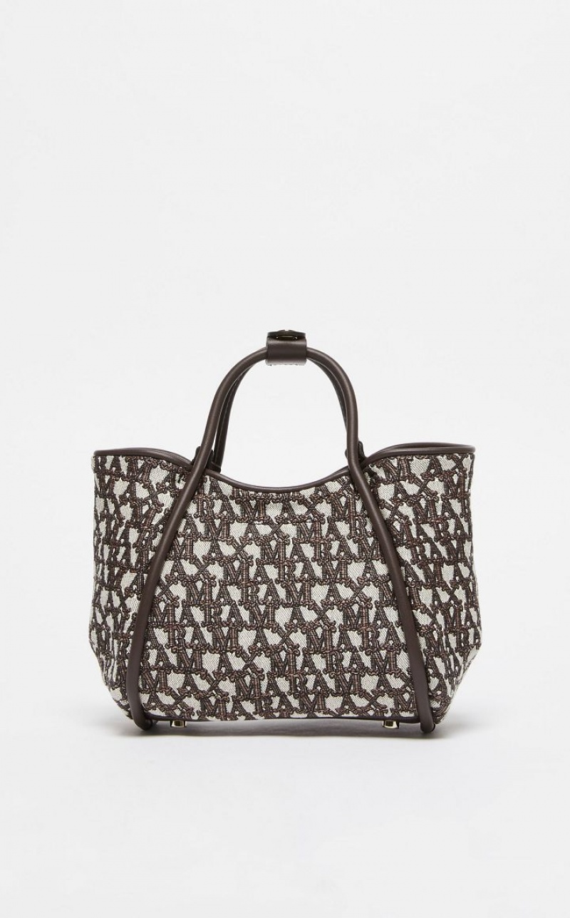 Marine Bag Max Mara In jacquard  Marrom | MMR594129