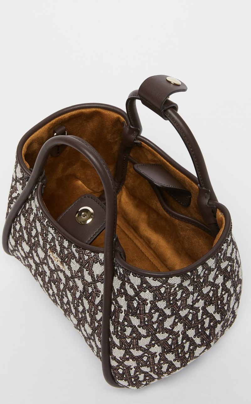 Marine Bag Max Mara In jacquard  Marrom | MMR594129