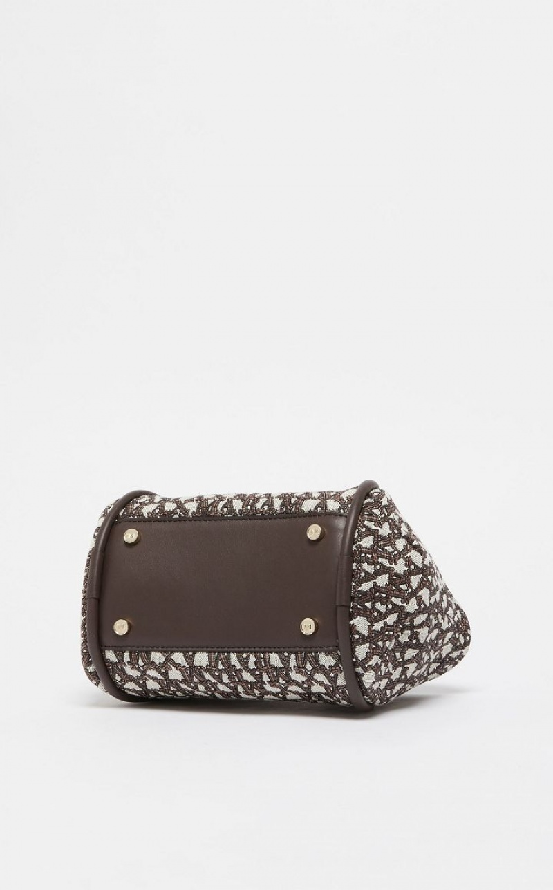 Marine Bag Max Mara In jacquard  Marrom | MMR594129