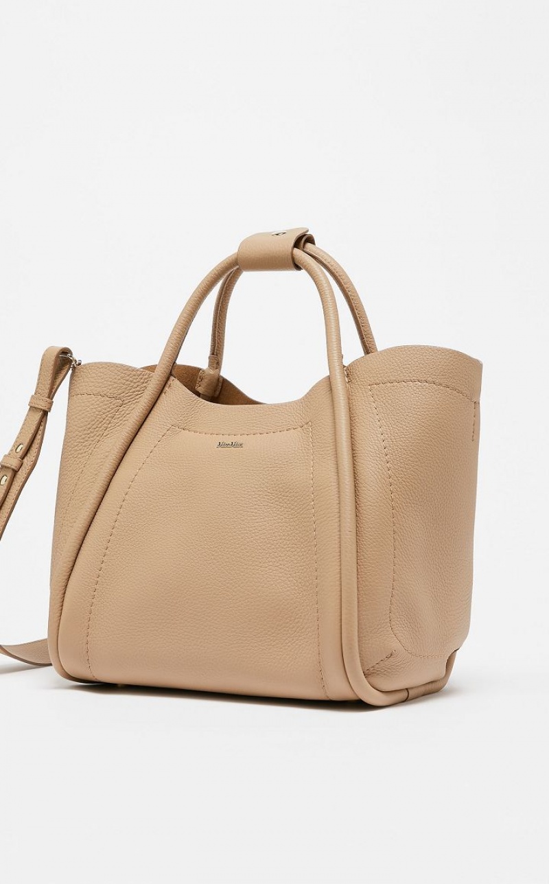 Marine Bag Max Mara Leather Abricó | MMR594135