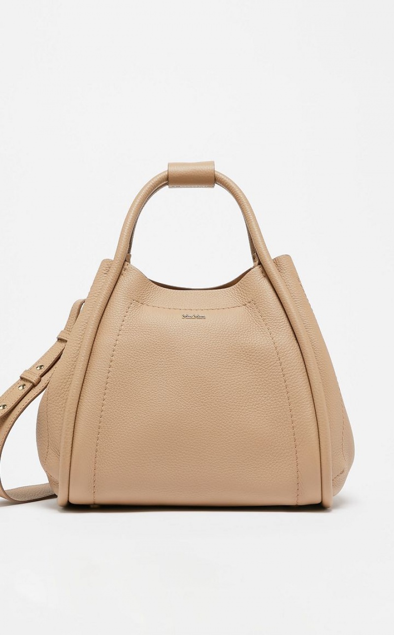 Marine Bag Max Mara Leather Abricó | MMR594135