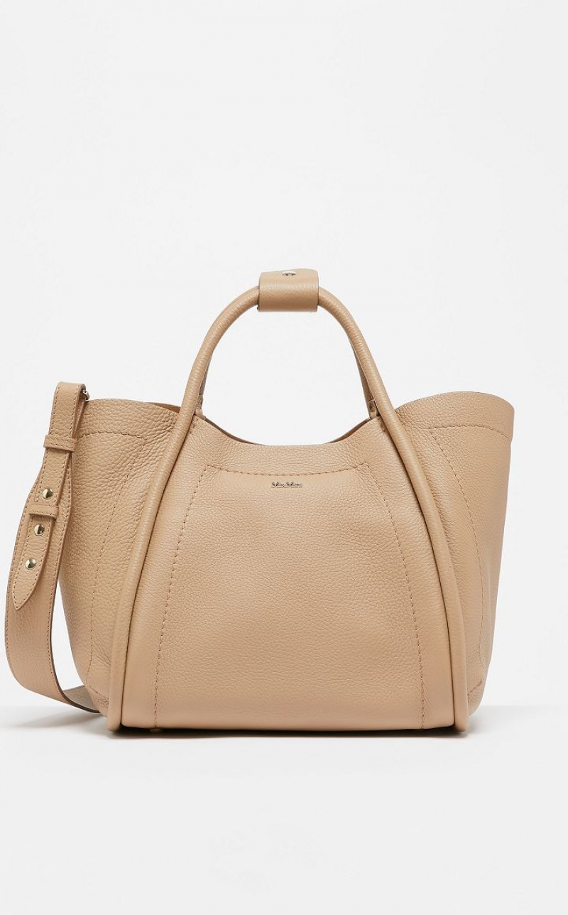 Marine Bag Max Mara Leather Abricó | MMR594135