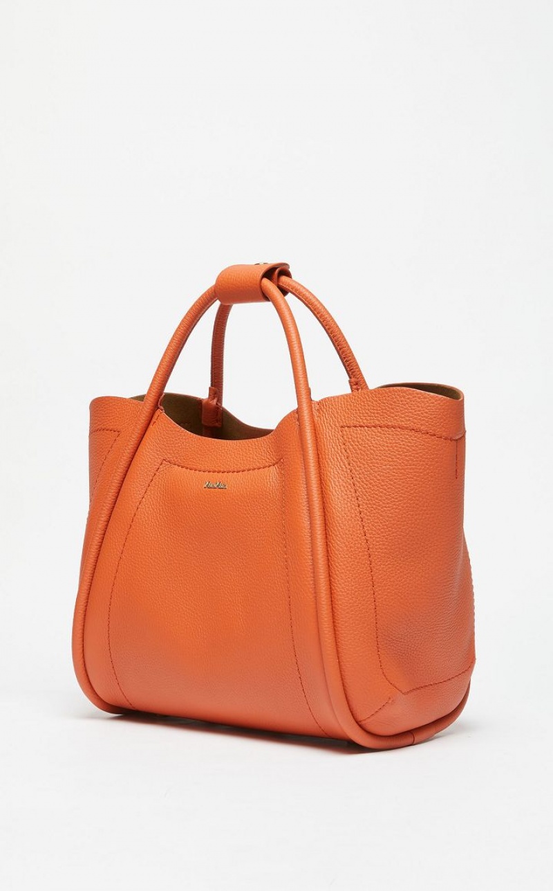 Marine Bag Max Mara Leather Laranja | MMR594132