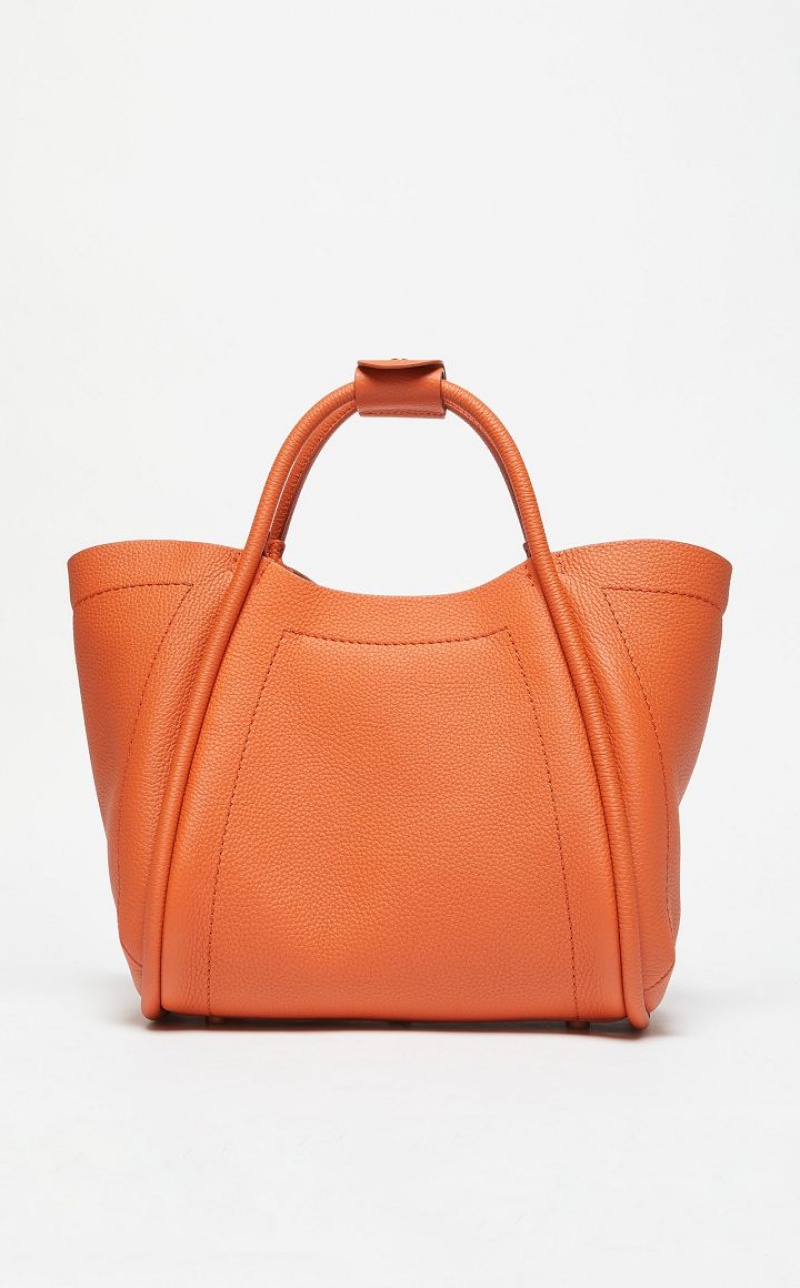 Marine Bag Max Mara Leather Laranja | MMR594132