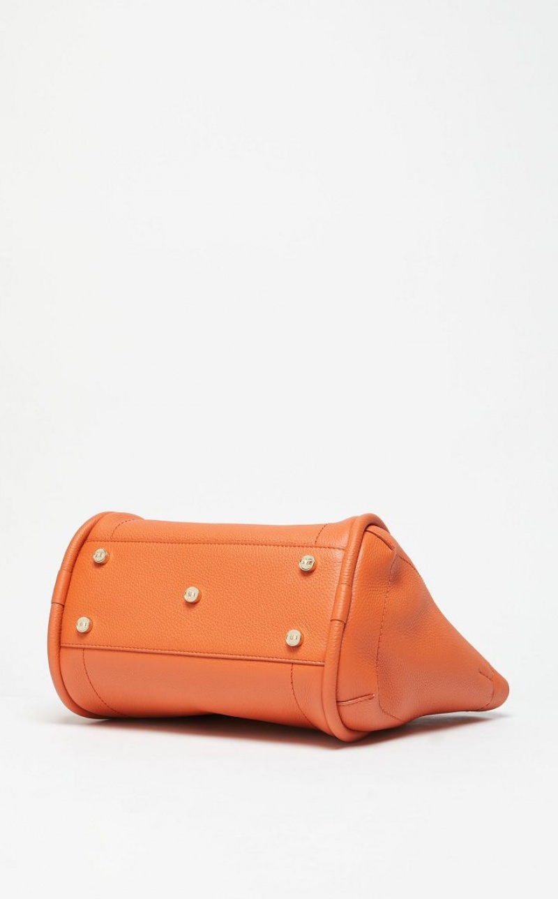 Marine Bag Max Mara Leather Laranja | MMR594132