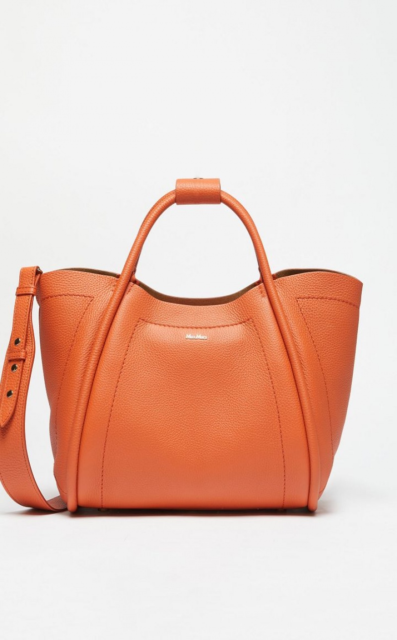 Marine Bag Max Mara Leather Laranja | MMR594132