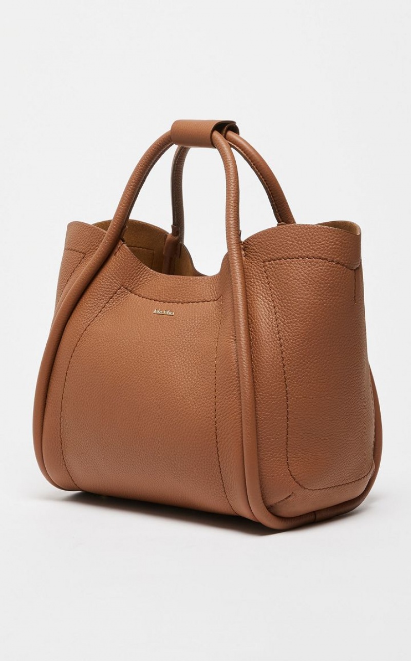 Marine Bag Max Mara Leather Marrom | MMR594133