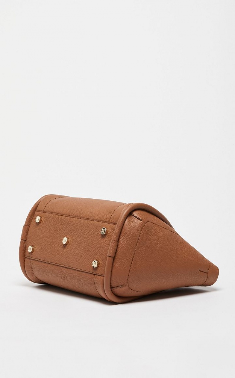 Marine Bag Max Mara Leather Marrom | MMR594133