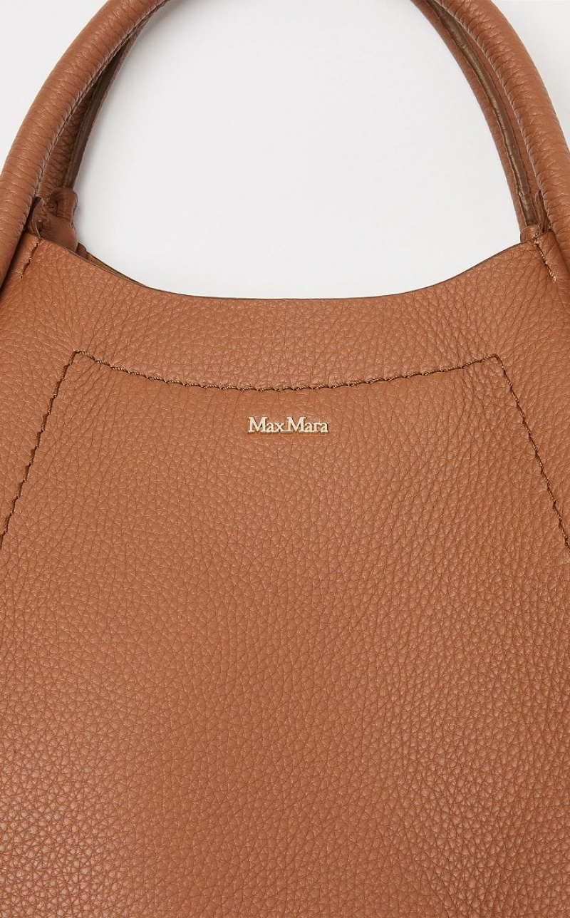 Marine Bag Max Mara Leather Marrom | MMR594133