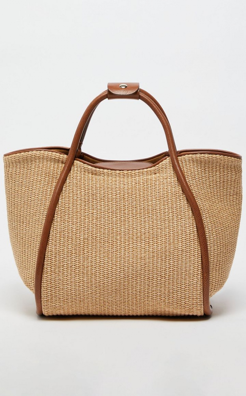 Marine Bag Max Mara Woven straw Bege | MMR594136