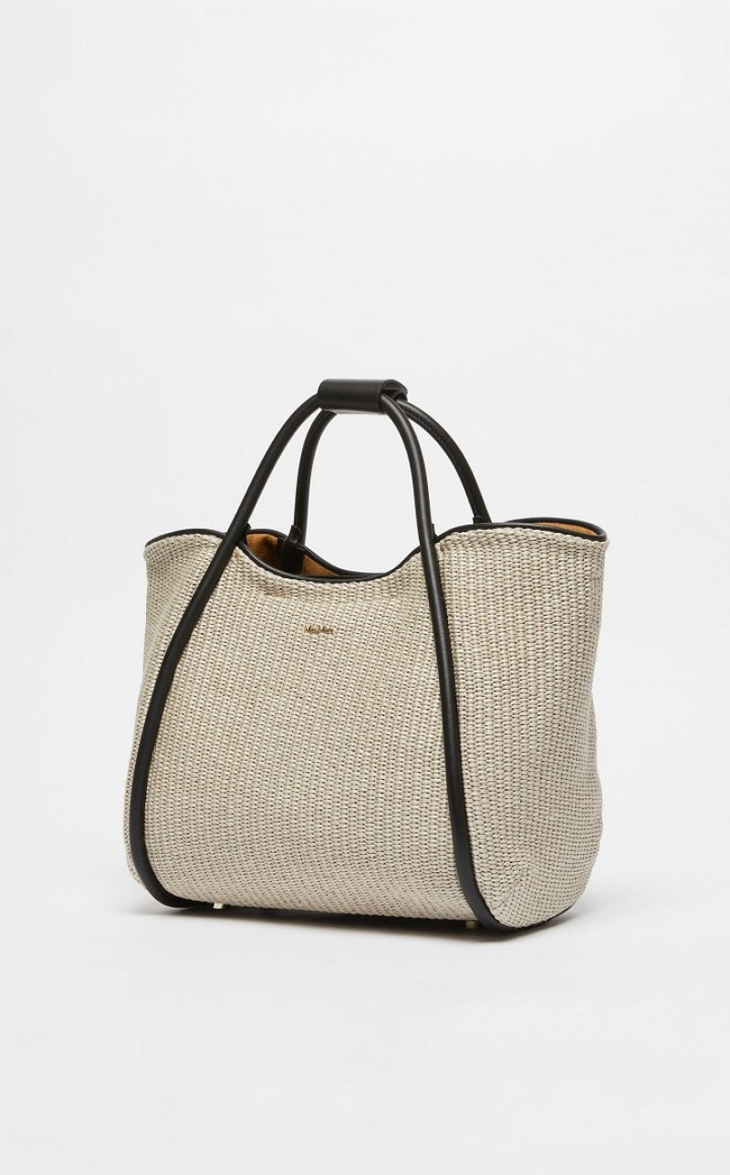 Marine Bag Max Mara Woven straw Marrom | MMR594134