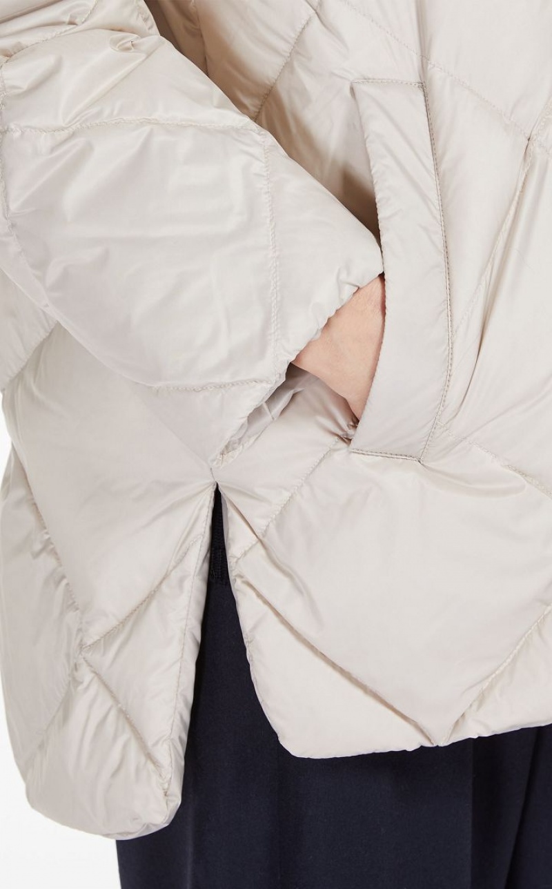 Padded Max Mara Reversible Down Jacket In Water-resistant Canvas Marrom | MMR593989