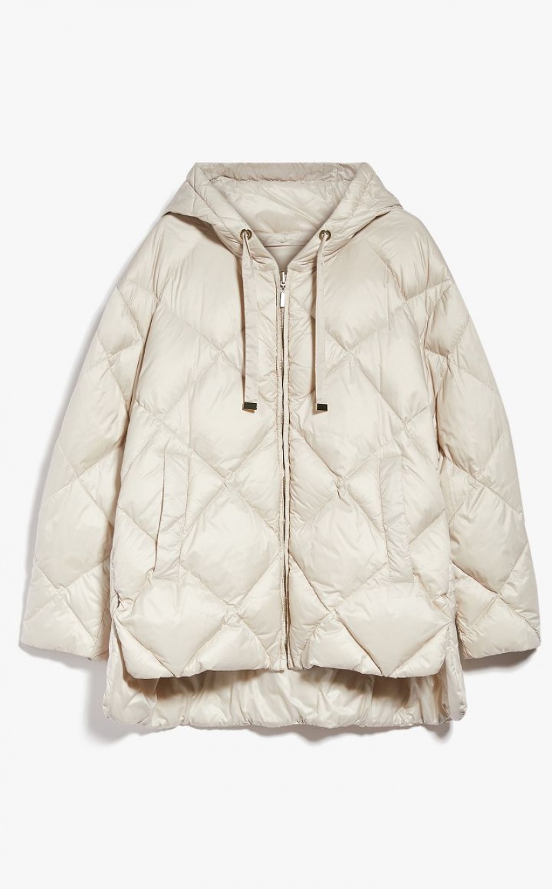 Padded Max Mara Reversible Down Jacket In Water-resistant Canvas Marrom | MMR593989