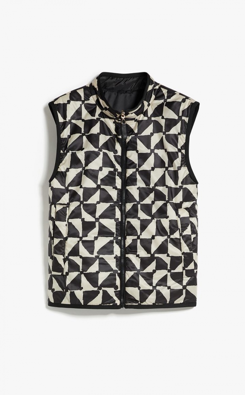 Padded Max Mara Reversible Gilet In Water-resistant Fabric Azul Claro | MMR594011