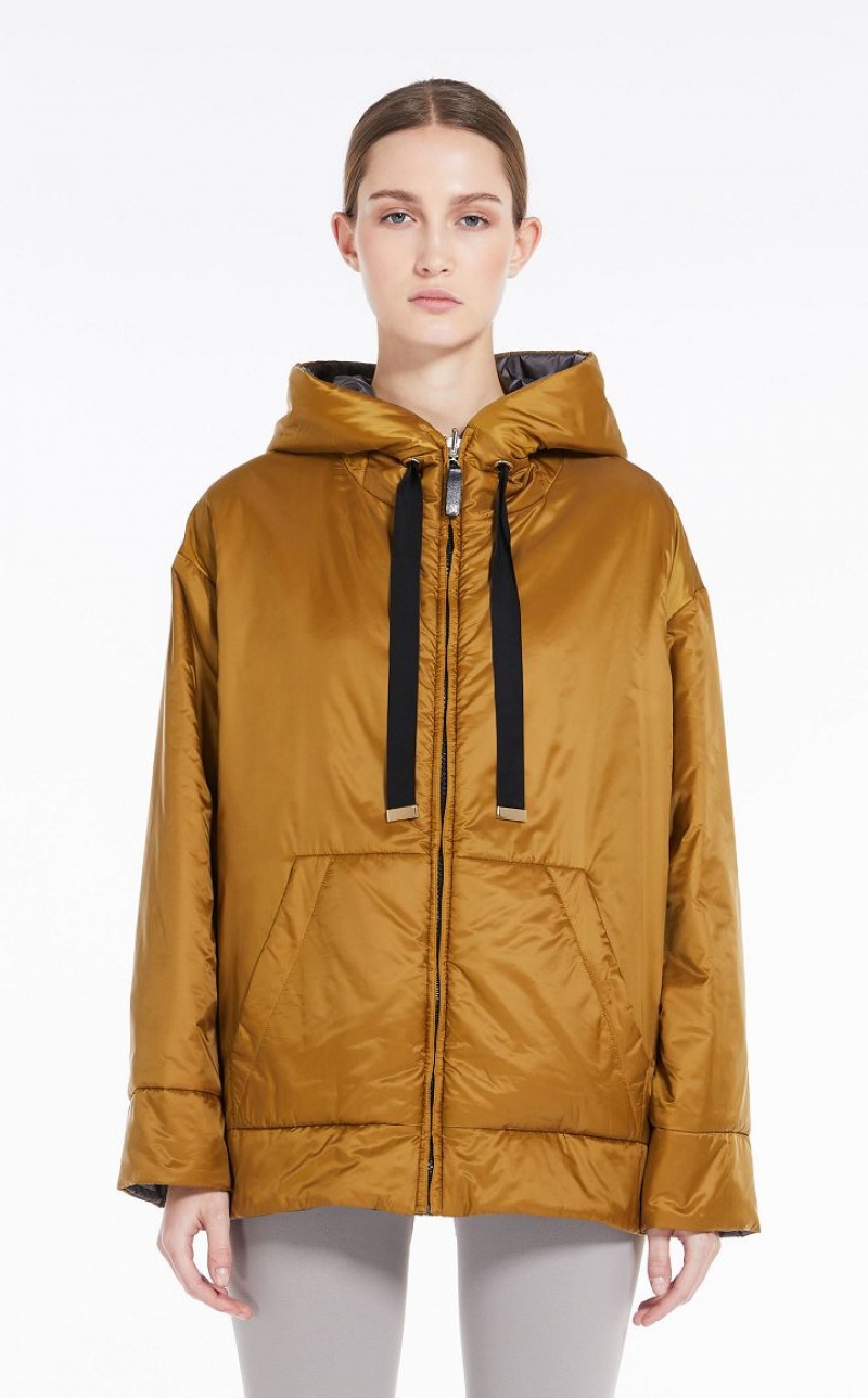 Padded Max Mara Reversible Water-repellent Canvas Jacket Manga | MMR593984