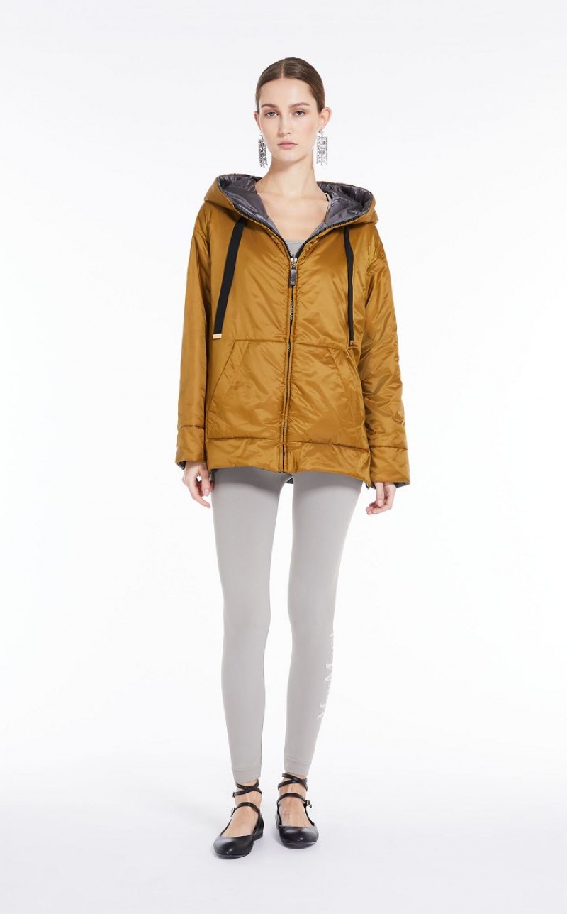 Padded Max Mara Reversible Water-repellent Canvas Jacket Manga | MMR593984