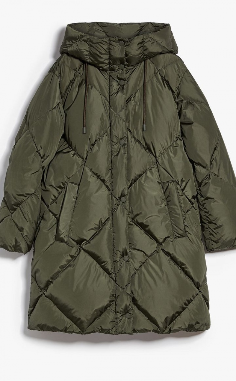 Padded Max Mara Water-repellent Taffeta Down Jacket Azul Claro | MMR593991