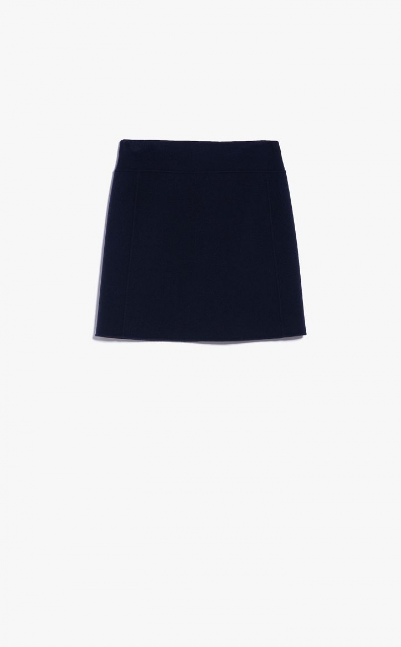 Saias Max Mara Wool Bodycon Azul Marinho | MMR593699