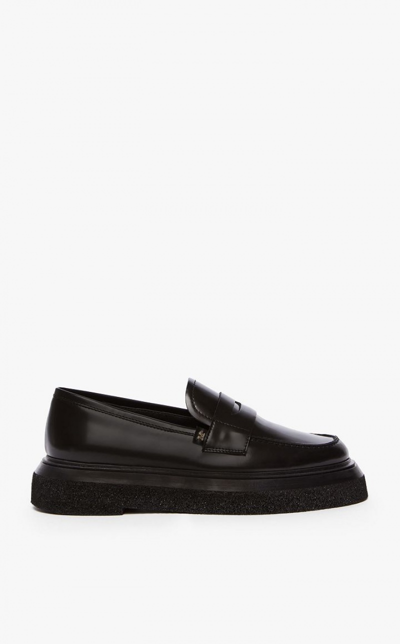 Sapatos Rasos Max Mara Leather Pretas | MMR594220