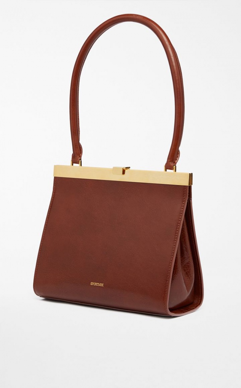 Sportmax Bag Max Mara Medium Leather Lizzie Marrom | MMR594183