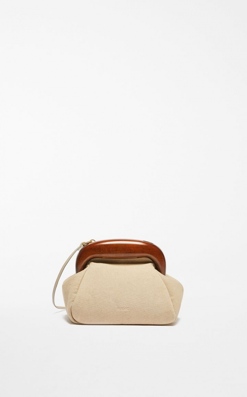 Sportmax Bag Max Mara Small Canvas Bouba Bege | MMR594180