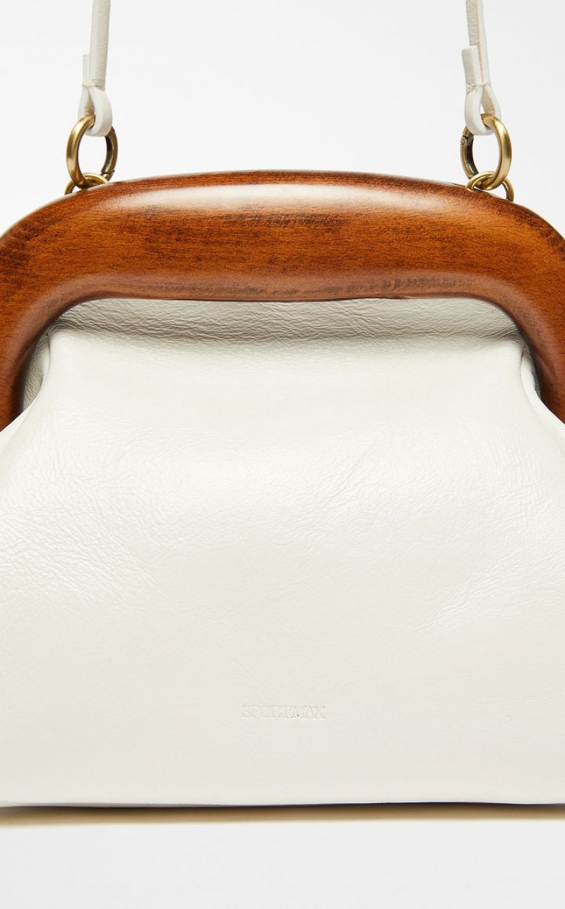 Sportmax Bag Max Mara Small Leather Bouba Branco | MMR594181