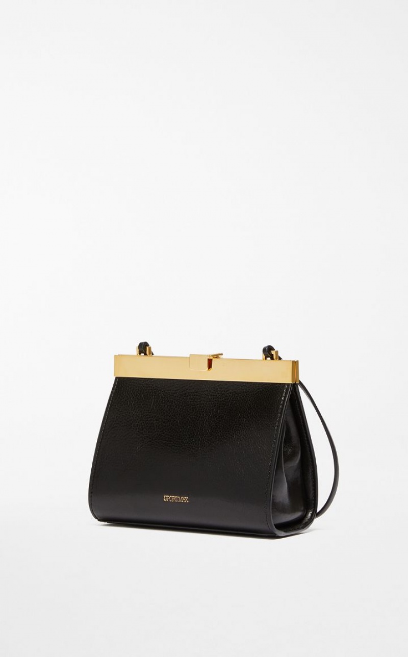 Sportmax Bag Max Mara Small Leather Lizzie Pretas | MMR594175