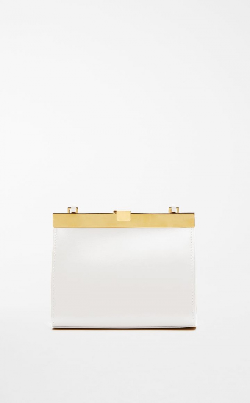 Sportmax Bag Max Mara Small Leather Lizzie Branco | MMR594185