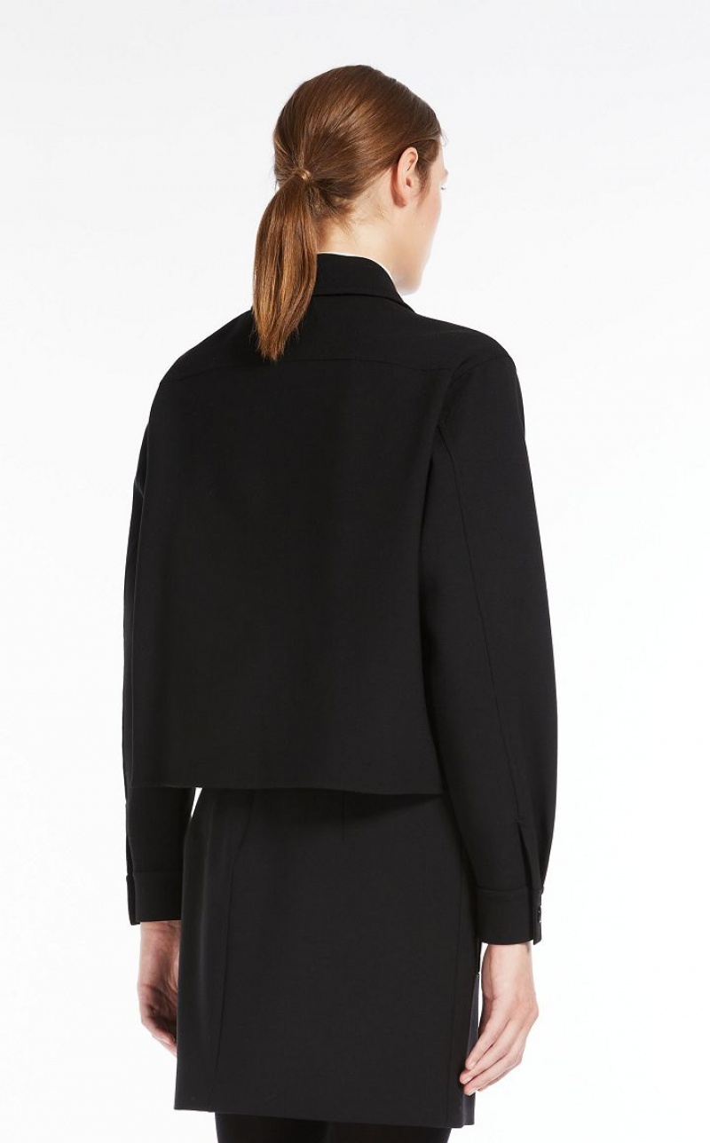 Suit Max Mara Boxy In Wool Pretas | MMR593507